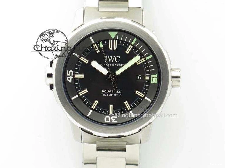 MIROTIME 0317 UrbanStyle Aquatimer Automatic IW329002 V6F 1:1 Best Edition Black Dial On SS Bracelet MIYOTA 7317